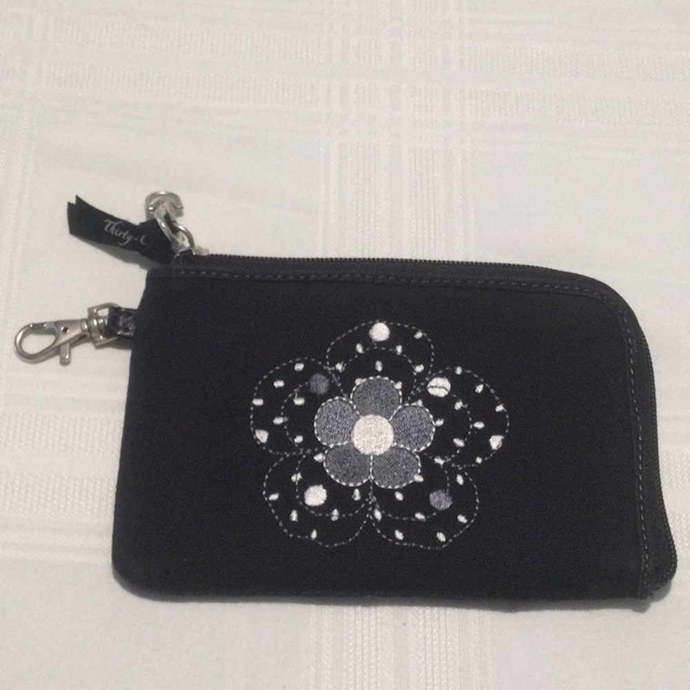 thirty-one Black Wristlet W/out Strap VGC​